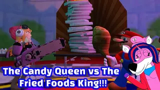 Princess Sword Heart Reacts to SMG4: Food Wars