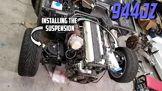 Mustang II Suspension on a Porsche 944 Pt 3 of 3 - Shocks Springs and Wheels