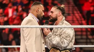 Jinder Mahal ataca a Seth Rollins - WWE RAW 8 de Enero 2024 Español