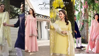 Maria B Eid Collection Features Yumna Zaidi and Wahaj Ali عید پہلی نظر