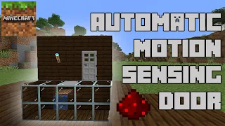 Automatic Motion Sensing Door Easy Tutorial | Minecraft | MrGamie |