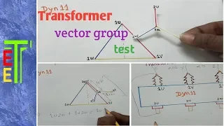 Transformer vector group test