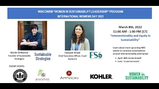 2022 International Women's Day: Women in Sustainability Leadership