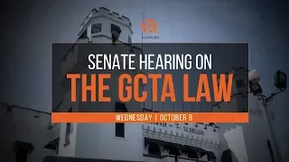 Senate hearing on the GCTA law