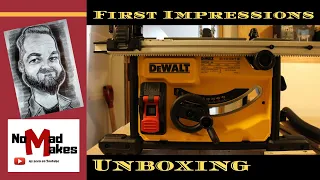 DeWalt DWE7485-QS Unboxing and First Impressions - The Best Left Handed Table Saw [0050]