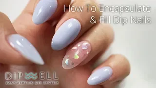 Encapsulate Nail Art using Dip Powder | Nail Tutorial by DipWell