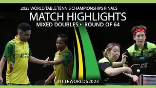 Akasheva/Kenzhigulov vs Maphanga/Cogill | XD R64 | 2023 ITTF World Table Tennis Championships Finals