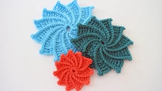 How to Crochet the Spiral Crochet Flower