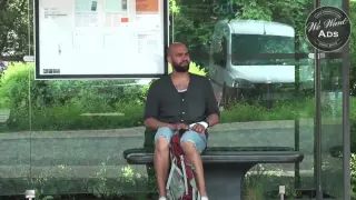 Street Retouch Prank, bus stop surprise!