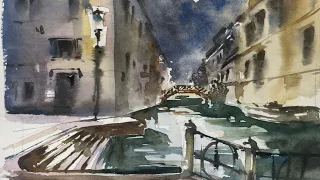A Night In Venice - Loose Painting