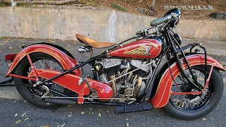 Stunning Restored Concours 1937 Indian Chief 74ci Test Ridden