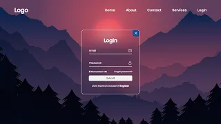 How to Create a Website with Login and Register using Html & Css & Javascript