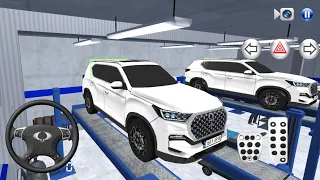 New Rexton SUV car in Auto Repair Shop Funny Driver - 3D Driving Class Simulation - Android gameplay