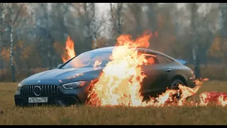 Russian Vlogger Burns His Mercedes AMG GT 63