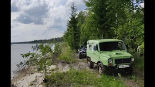 Летняя прогулка на ЛуАЗе на Тихоновское озеро