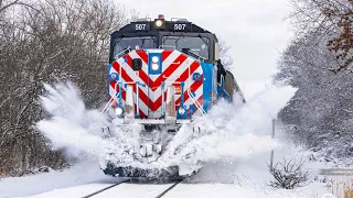 Metra SD70MACH Compilation: Chicago’s NEWEST Locomotive!