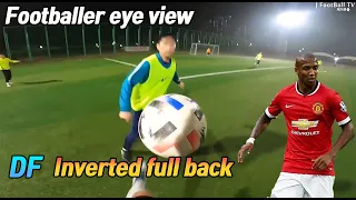 Footballer DF Inverted Full back eye view