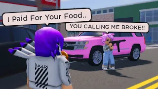 She Almost Killed Me Because I Paid For Her Food.. I Was Scared For My Life.. (Roblox)