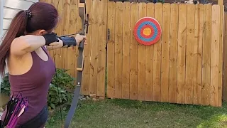 Archery Journey #5 Backyard Practice #fun #outdoor #archer #archeryshooting #sport #bow #arrow