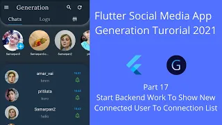 Flutter Social Media Chat App Tutorial | Part 17 | Show New Connected User To Connection List