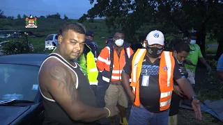 Fijian Minister for Disaster Management Inia Seruiratu visits families affected by TC Cody.