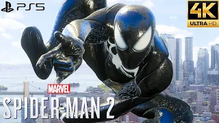 Marvel's Spider-Man 2 PS5 - Black Suit Free Roam Gameplay (4K 60FPS)
