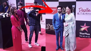 The Way Nakuul Mehta's Wife Jankee Staring at Him While He Posing With Disha Parmar