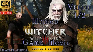 The Witcher 3: Wild Hunt - Velen 1/2 - All Cutscenes (Game Movie) 4K Ultra 60 fps