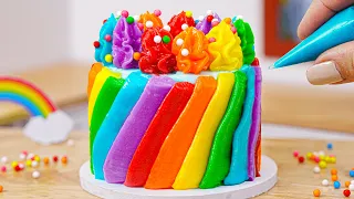 Yummy Rainbow Chocolate Cake🌈🍫 1000+ Tasty Colorful Miniature Rainbow Chocolate Cake Decorating