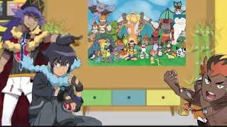 ✨Pokemon characters react to old Ash pokemon's✨