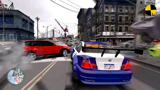 GTA 4 Crazy BMW M3 GTR Crashes Ep.3