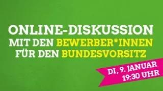 Livemitschnitt: Online-Diskussion mit den Bewerber*innen für den Bundesvorsitz