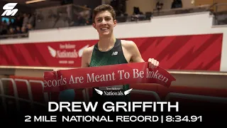 Drew Griffith BREAKS 2 Mile High School Record in 8:34.91 at New Balance Nationals | Race Breakdown