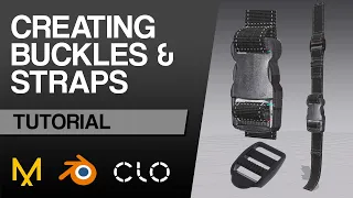 How to Create Buckles & Straps - Marvelous Designer / CLO 3d