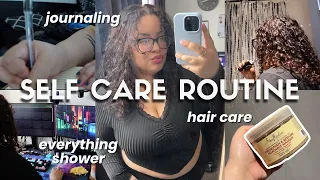 realistic self care routine. unwind with me, being productive, taking care of myself (vlog)