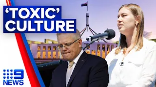 Brittany Higgins meets with Scott Morrison over "toxic culture" talks | 9 News Australia