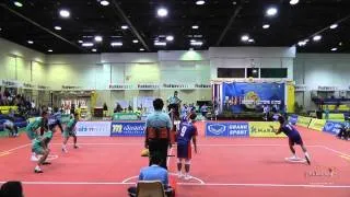Sepak Takraw Prince Cup 2014 semi final (2nd & 3rd regu) - Army vs. Port Authority of Thailand
