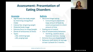 How to Assess for an Eating Disorder & When to Refer to a Higher Level of Care