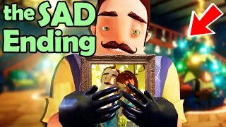 SAVING the KIDS!? SAD X-mas ENDING... He's Crying 😭 (Hello Neighbor: Secret Neighbor Funny Moments)