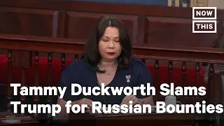 Senator Tammy Duckworth Slams Trump Over Russian Bounties | NowThis