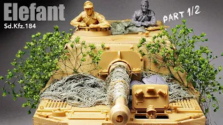 Elefant Sd.Kfz.184 - Tamiya - 1/35 - Tank Model - Part 1 [ model building ]