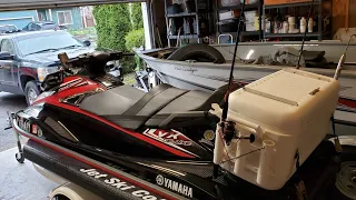 My Fishing Jet Ski Setup and How to 2016 Yamaha Vx Deluxe