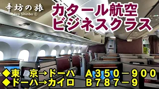 カタール航空ビジネスクラス 東京→ドーハ→カイロ QR813便/QR1303便 搭乗記 ～辛坊の旅～