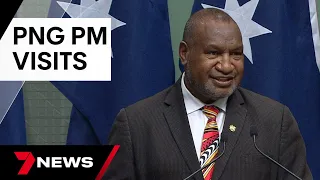 Australian government rolls out red carpet for PNG PM James Marape | 7 News Australia