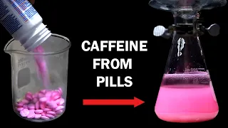 Extracting caffeine from caffeine pills