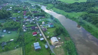 Московская область, полет над рекой Москва. Полет на DJI phantom 3 pro