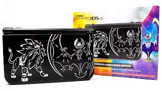 Unboxing & Review of the New Nintendo 3DS XL Solgaleo Lunala Black Edition