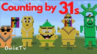 COUNTING BY 31s Numberblocks Minecraft | Learn To Count | Skip Counting Song |Math and Counting Song