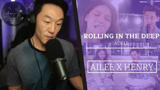 DJ REACTION to KPOP - ROLLING IN THE DEEP-AILEE & HENRY