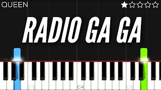 Queen - Radio Ga Ga | EASY Piano Tutorial